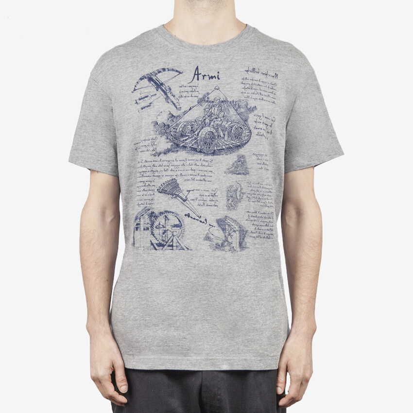 LEONARDO DA VINCI T-SHIRT - WEAPONS - Firenze Musei Store